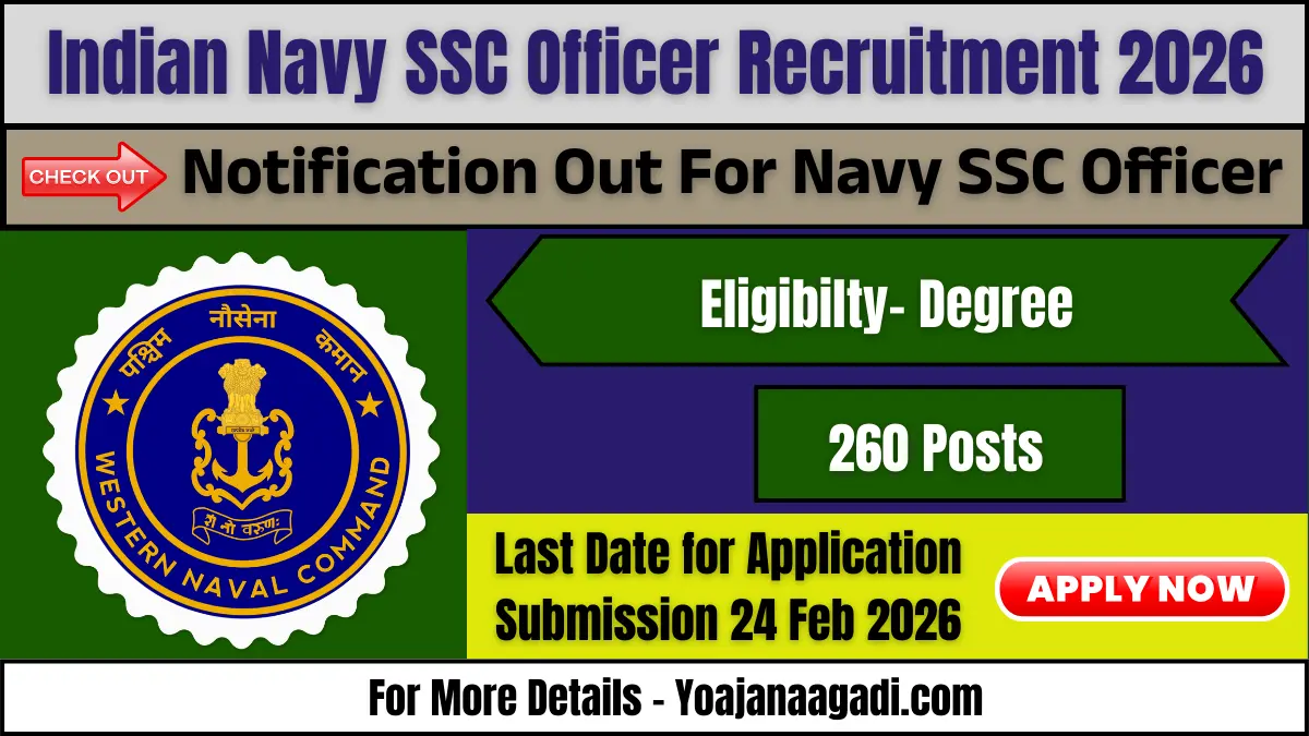Indian Navy SSC Officer Recruitment 2026: Apply Online Form For 260 Posts
